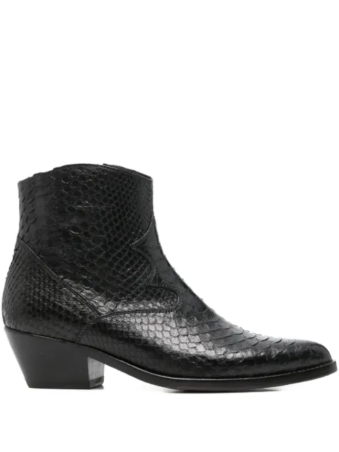 LA BOTTEGA DI LISA snakeskin-embossed boots