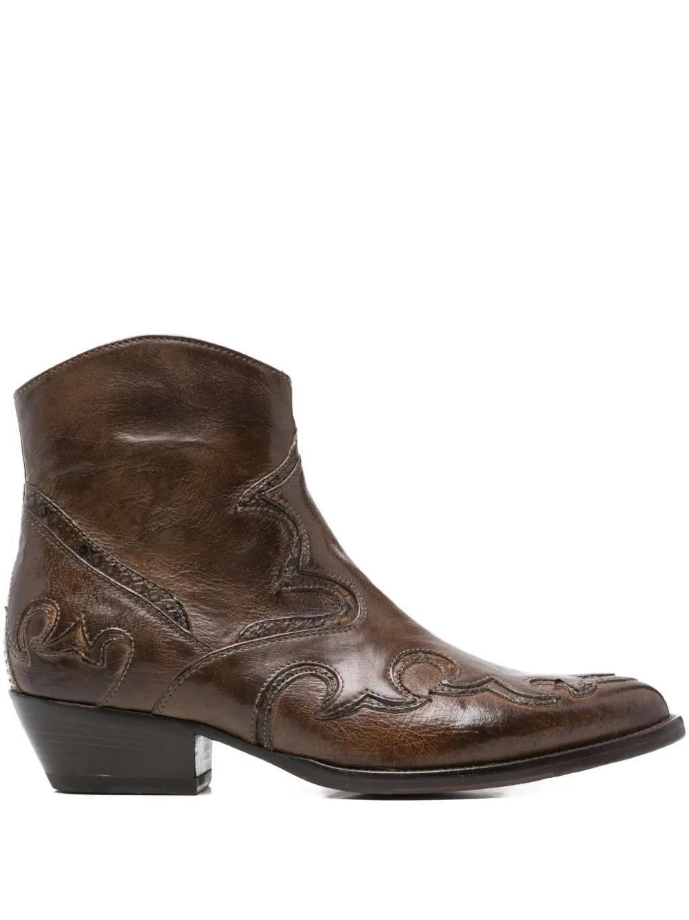 LA BOTTEGA DI LISA embroidered boots | Brown | Image 1