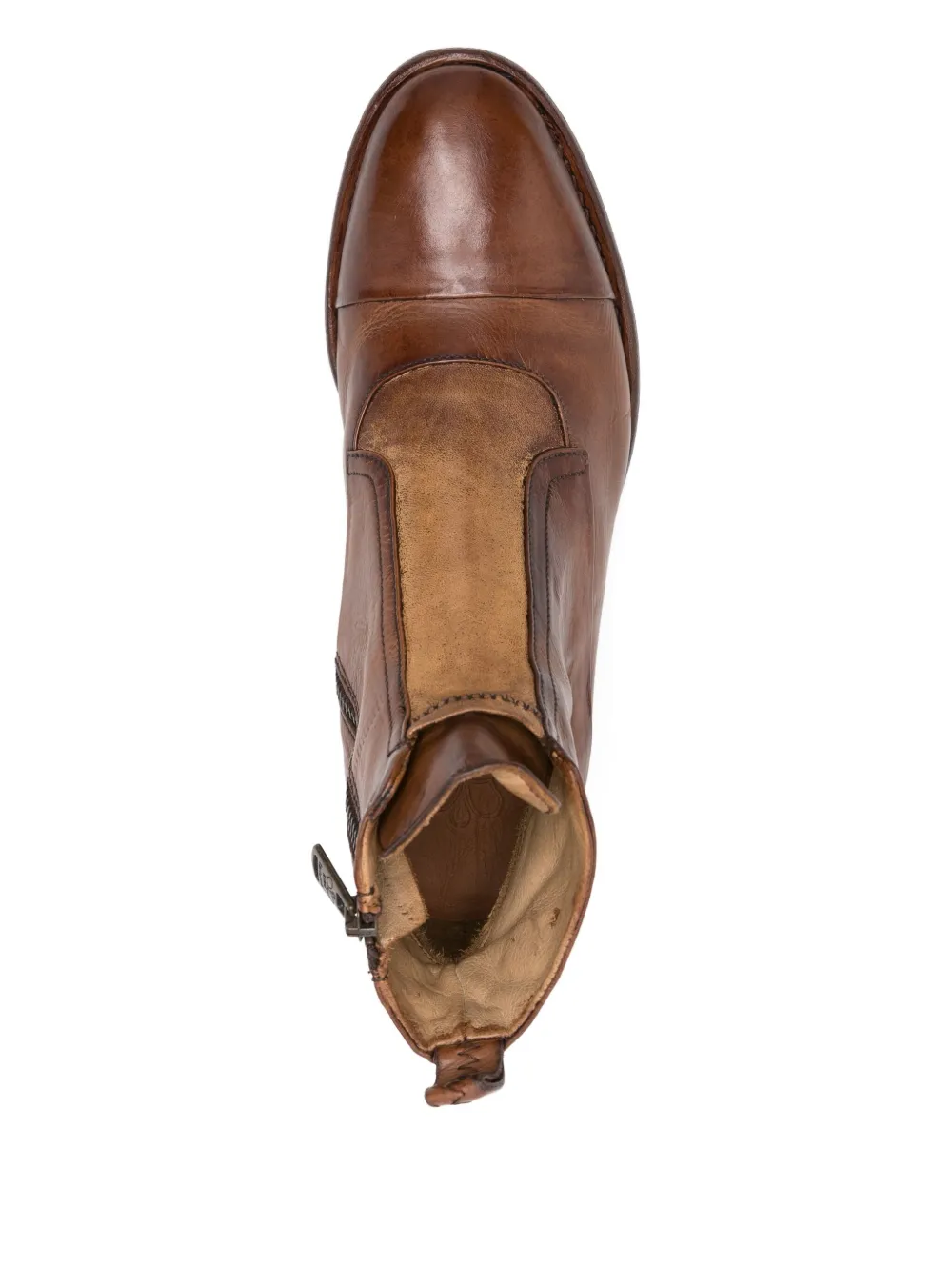 King Tartufoli Shoes Zip-up Leather Boots In Brown