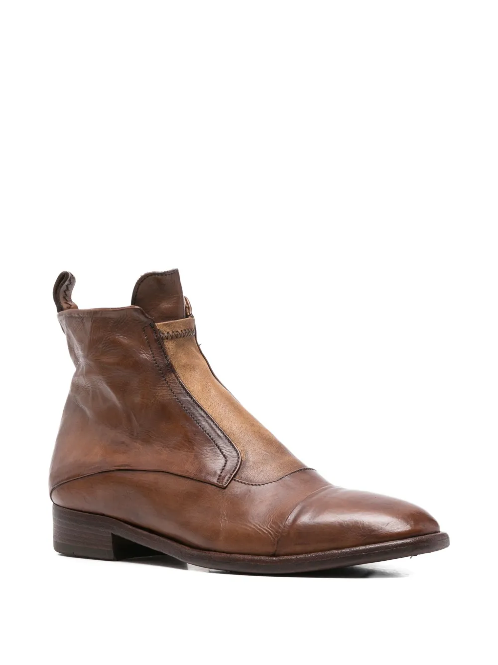 King Tartufoli Shoes Zip-up Leather Boots In Brown
