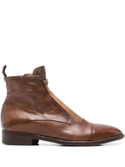 KING TARTUFOLI SHOES zip-up leather boots
