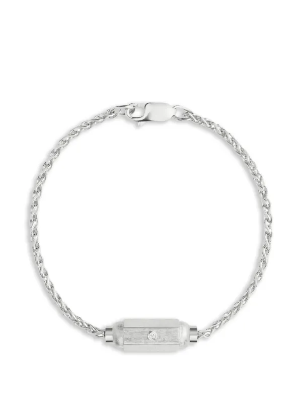 Marie Lichtenberg Micro Coconut Diamond Bracelet in Silver