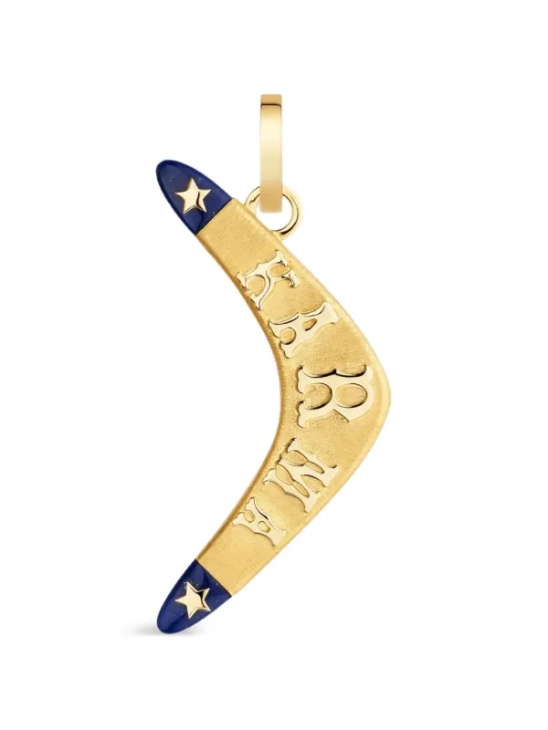 Marie Lichtenberg Karma Lapis Lazuli Pendant in Gold