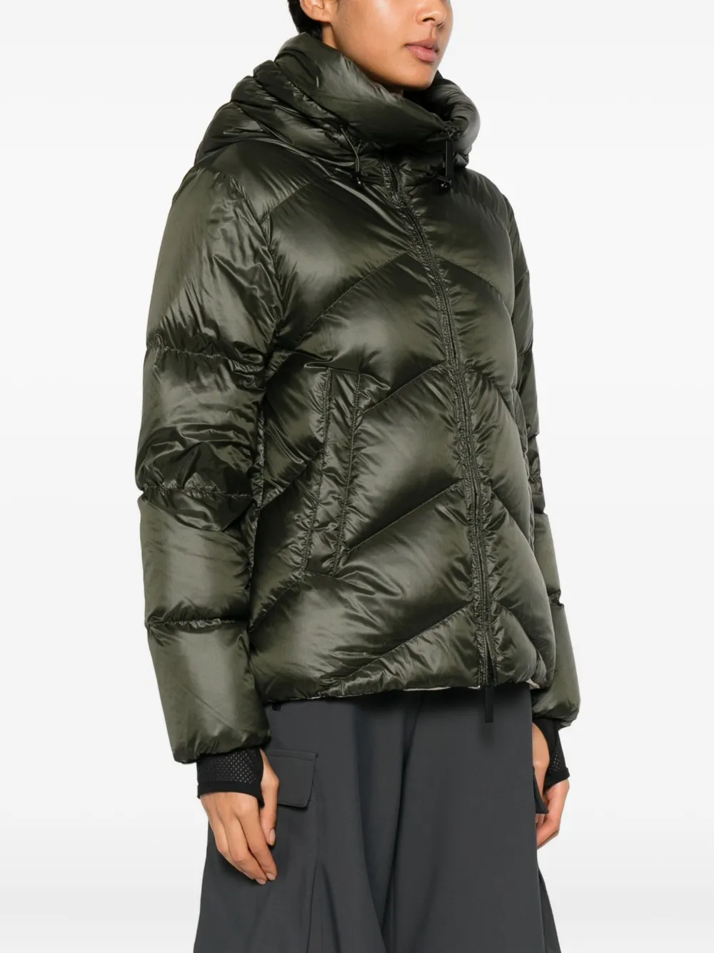 AFTER LABEL Helsinki gewatteerd jack met capuchon Groen