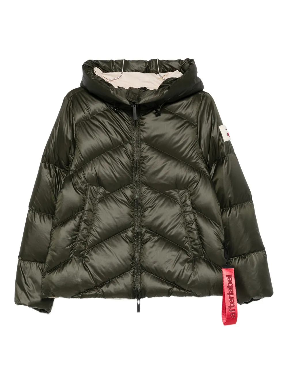 AFTER LABEL Helsinki hooded quilted jacket - グリーン AFTER LABEL Helsinki hooded quilted jacket - グリーン