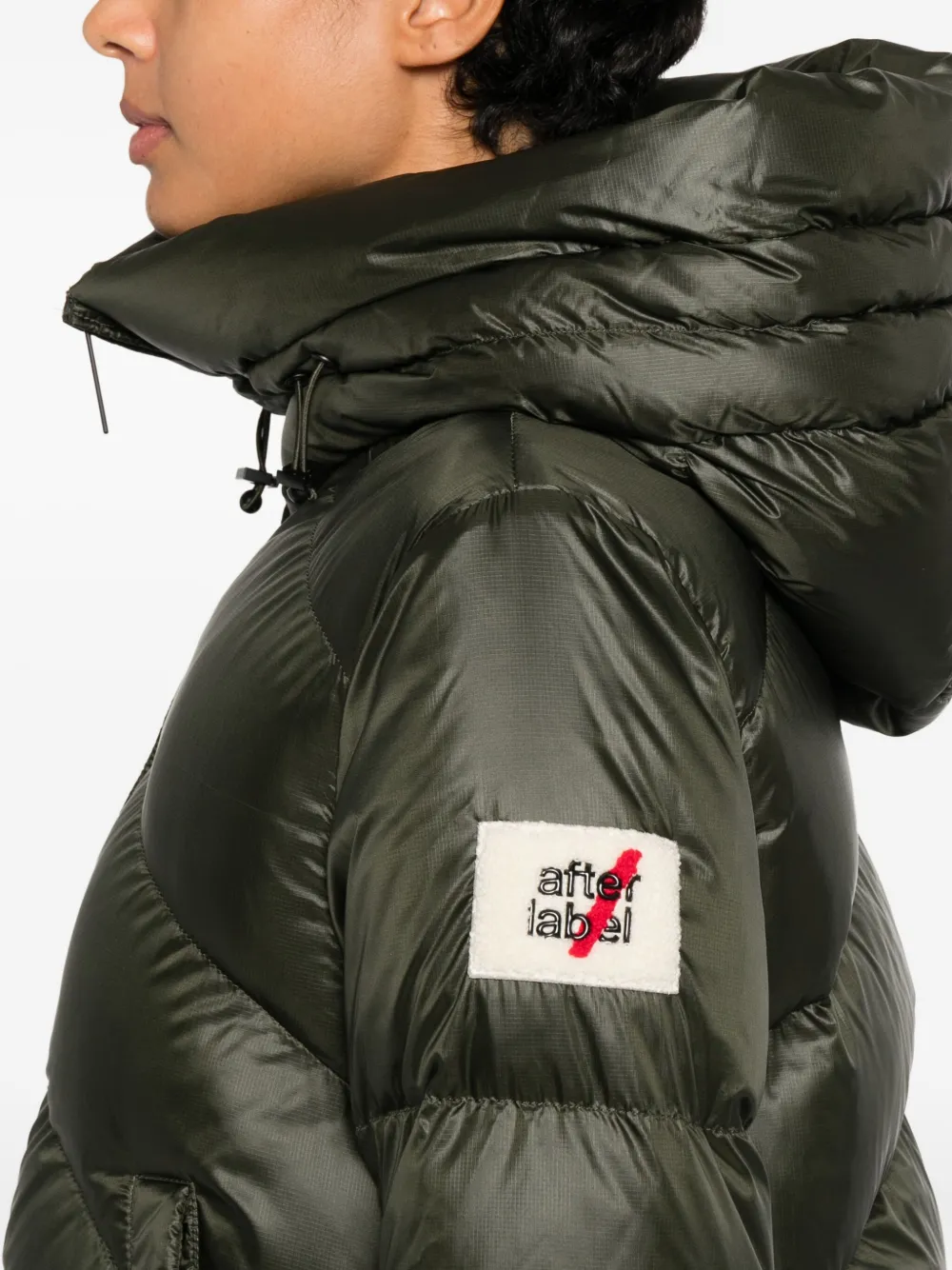 AFTER LABEL Helsinki gewatteerd jack met capuchon Groen