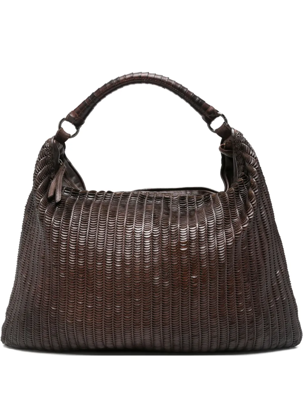 Reptile's House woven leather shoulder bag | Brown | Image 1