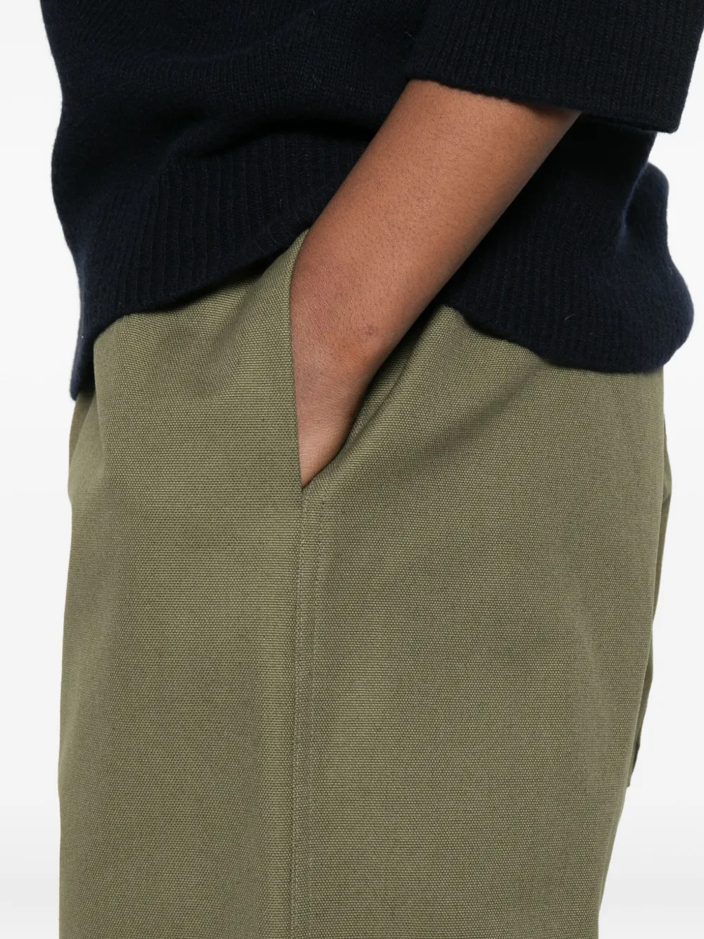 Sofie D'hoore Cotton Straight-leg Trousers In Green