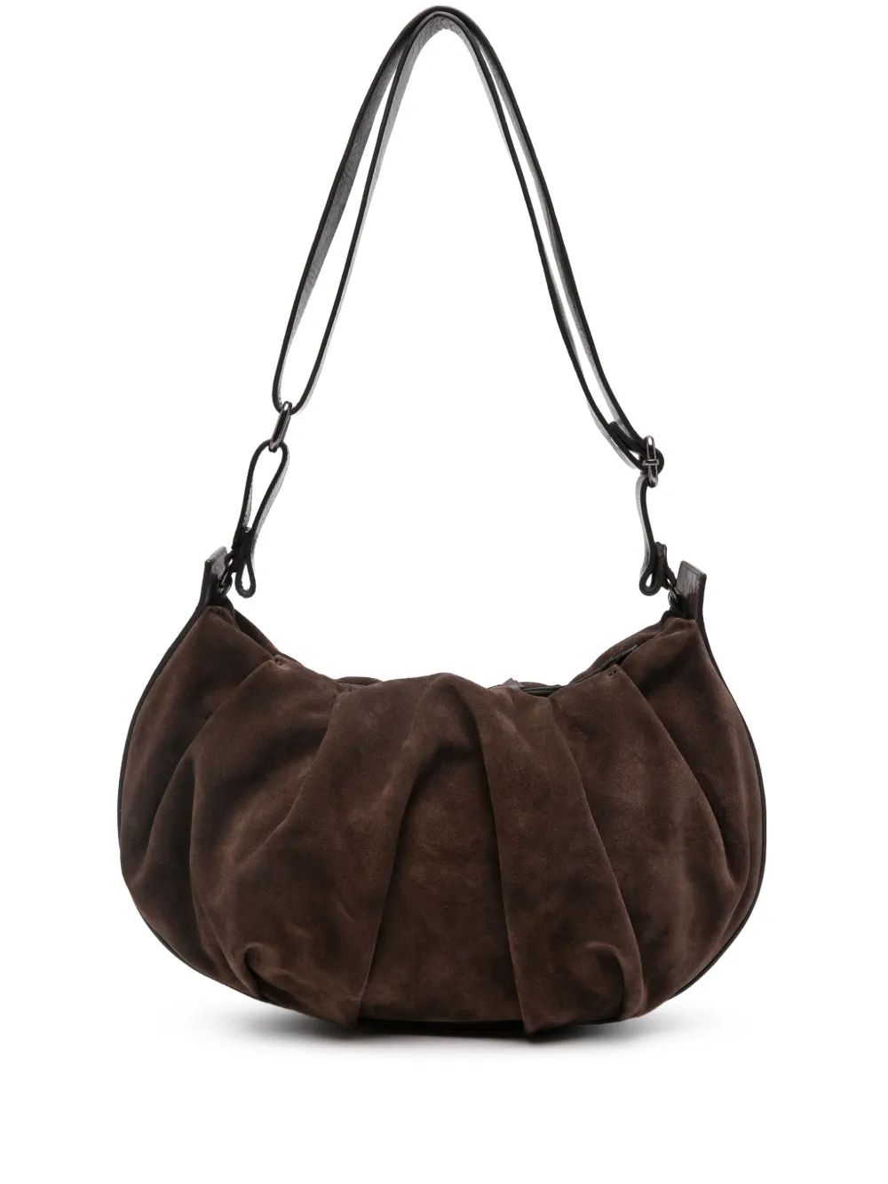 Reptile's House pleated shoulder bag | Brown | Image 1