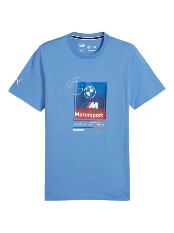 PUMA x BMW M Motorsports logo-print T-shirt Blue FARFETCH PH