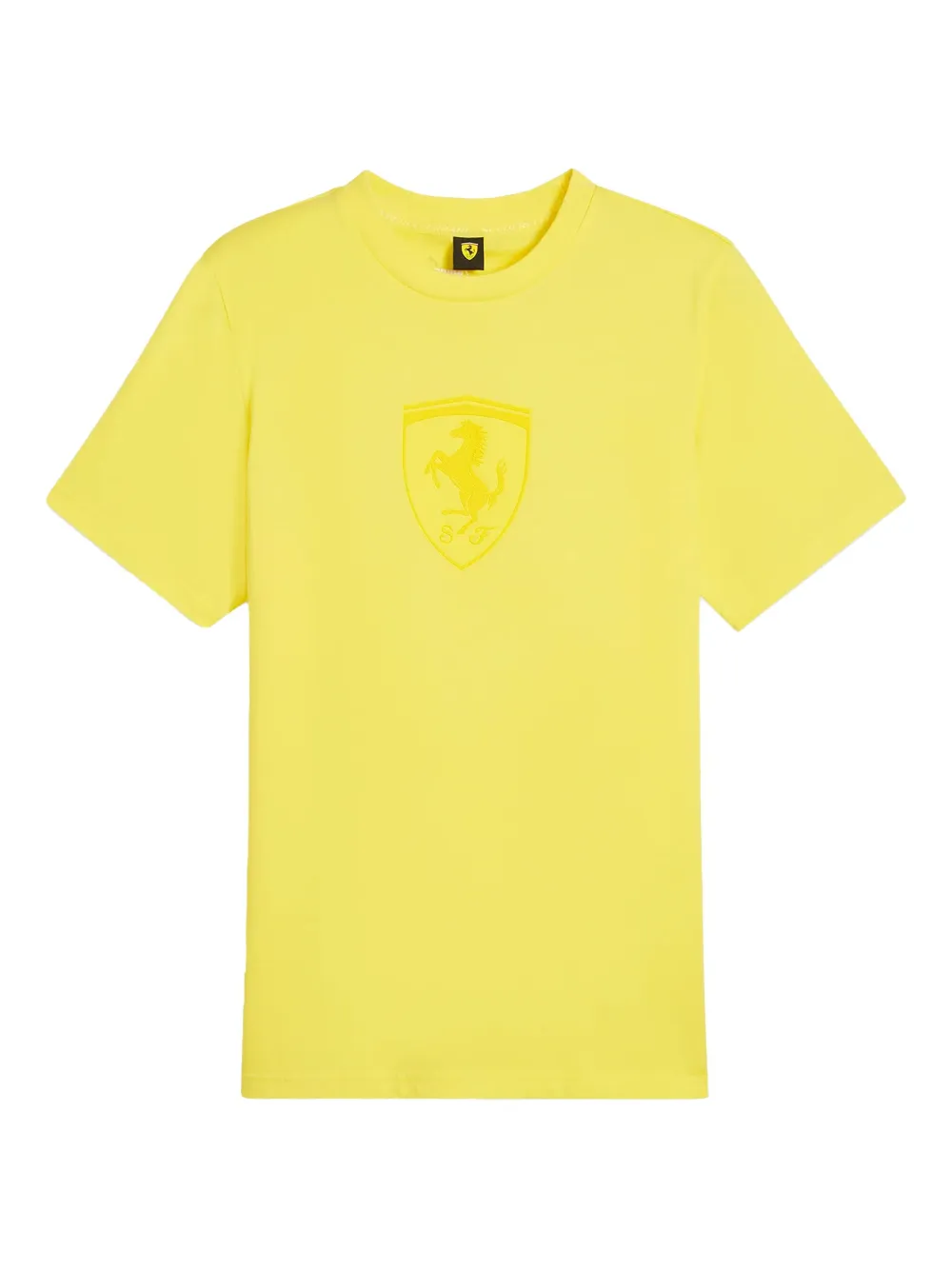 PUMA playera con estampado gráfico en colaboración con Scuderia Ferrari Race | amarillo | Image 1