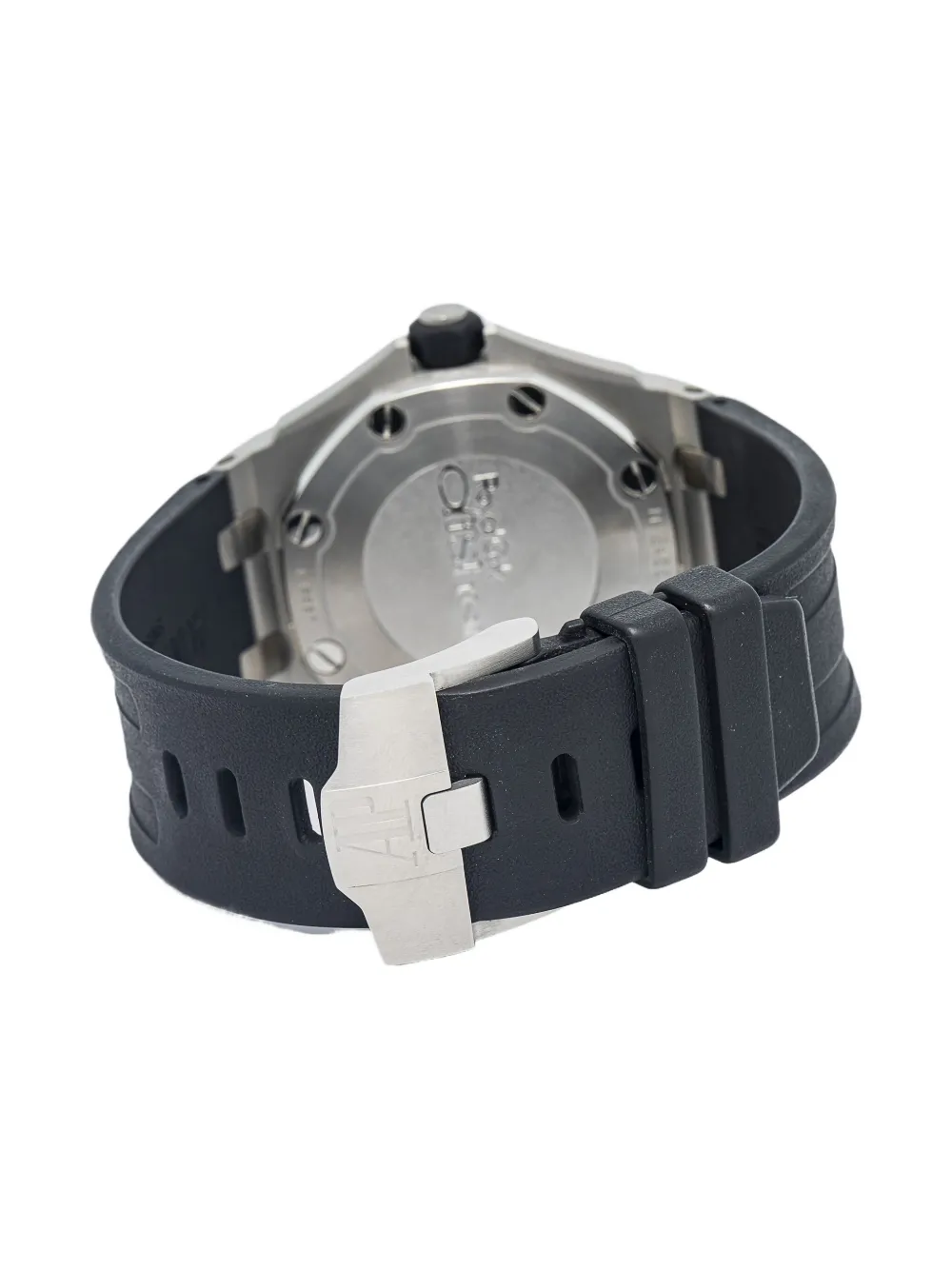 Pre-owned Audemars Piguet Pre Owned Stainless Steel Royal Oak Offshore 42mm In Black