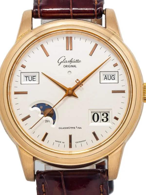 Glashuette Original 18K Rose Gold Senator Perpetual Calendar 39mm