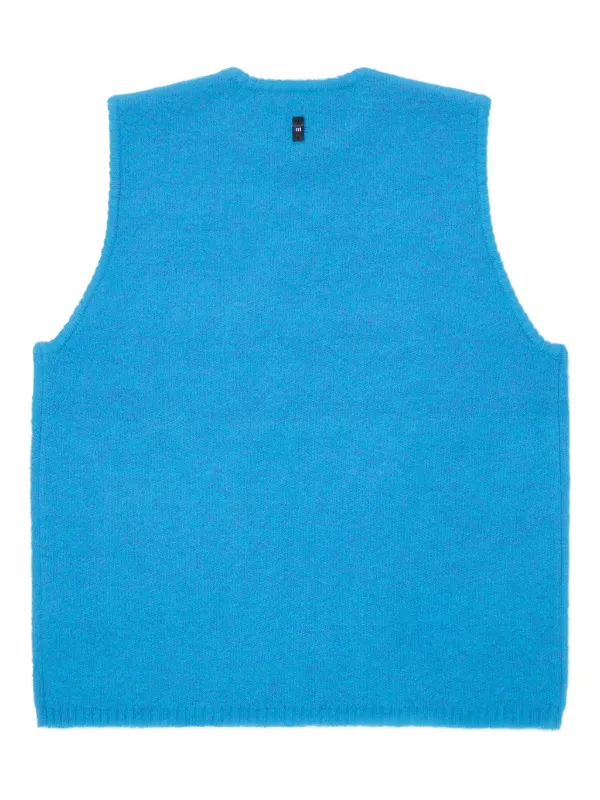 Ader Error crew-neck Knitted Vest | Blue | FARFETCH