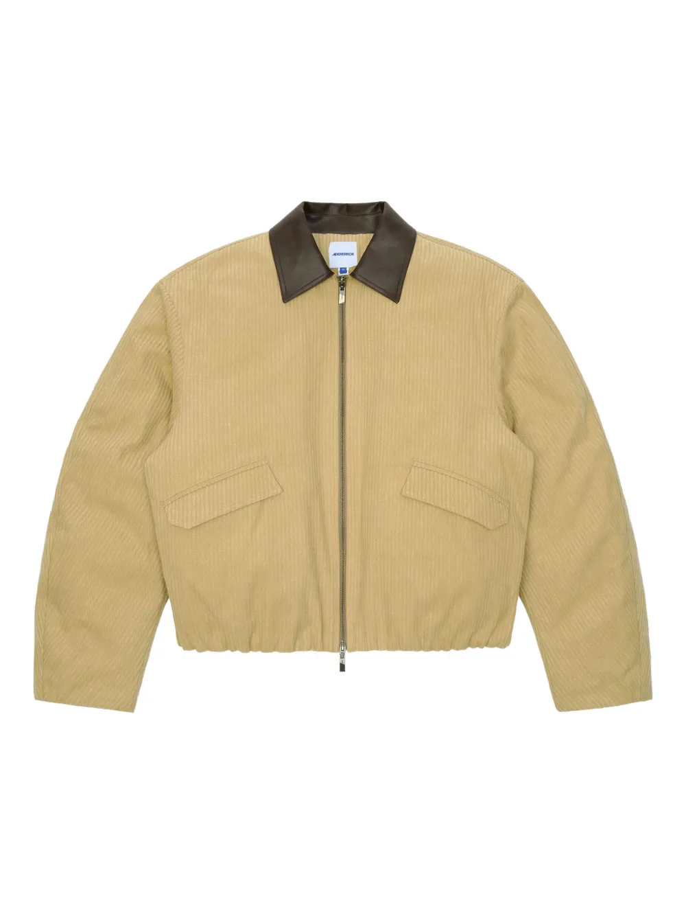 Ader Error Contrast-collar Long-sleeve Jacket In Neutral