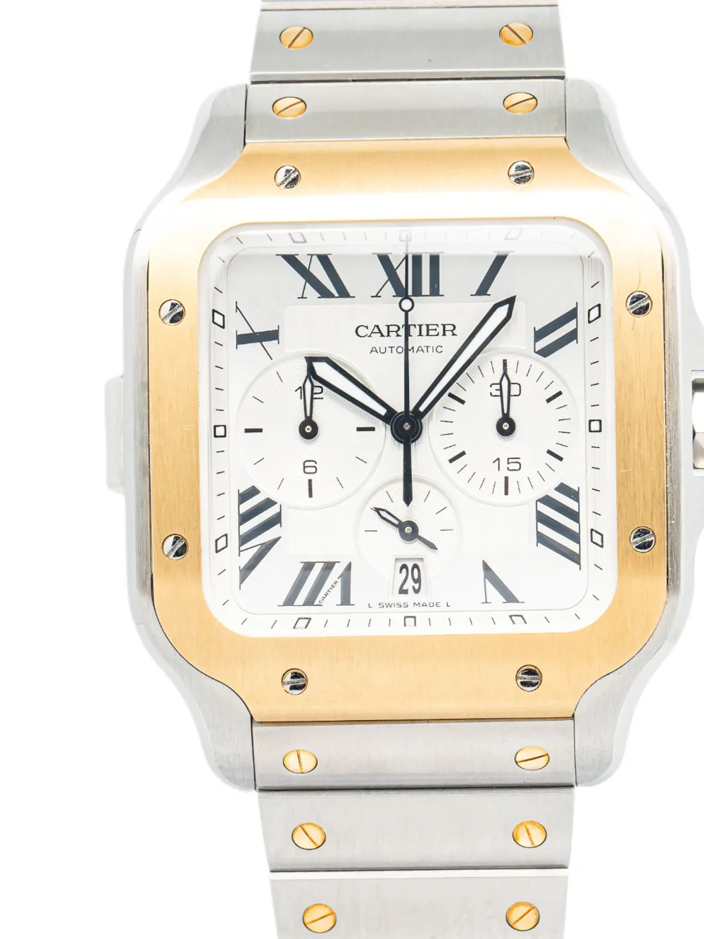 Cartier Santos Chronograph 45mm | Pre-Owned Chronograph Watches | Image 2