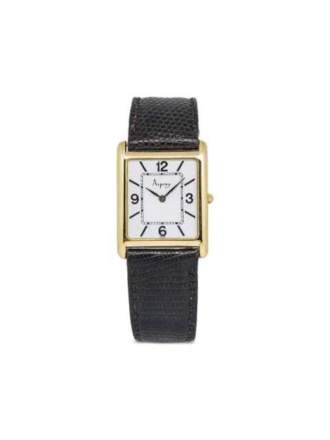 Asprey Vintage montre Gold Tank 25 mm