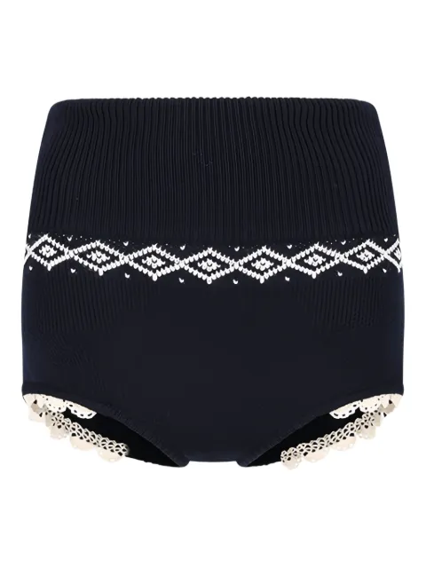 Magda Butrym shorts con estampado geométrico
