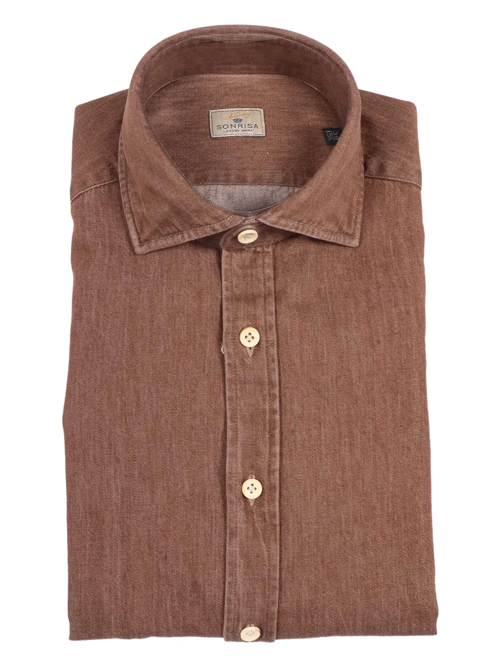 Sonrisa buttoned shirt | Brown | Image 1