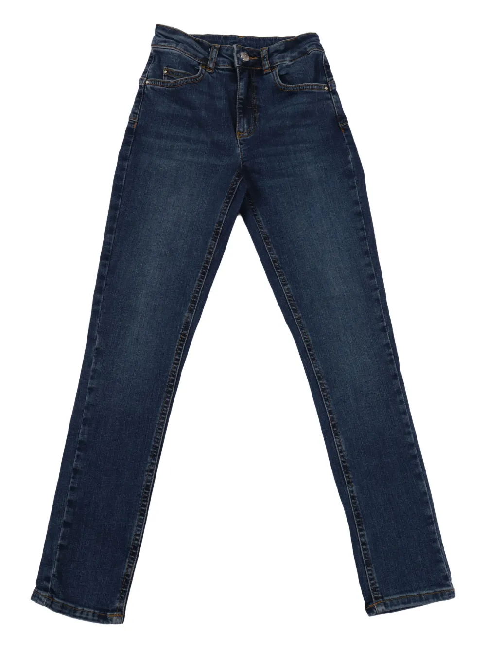 Liu Jo Kids logo-plaque trousers - Blu