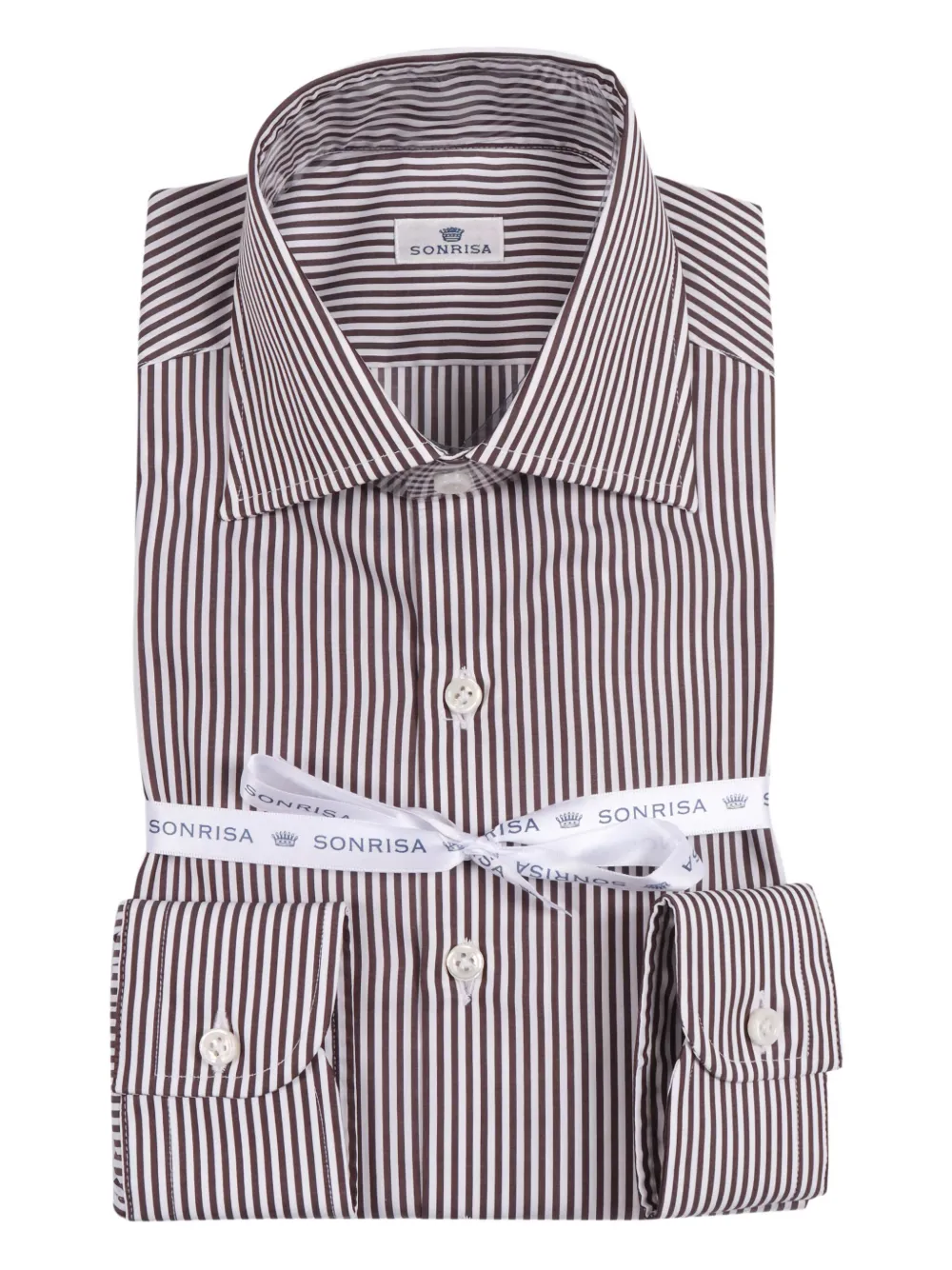 Sonrisa striped shirt | Brown | Image 1