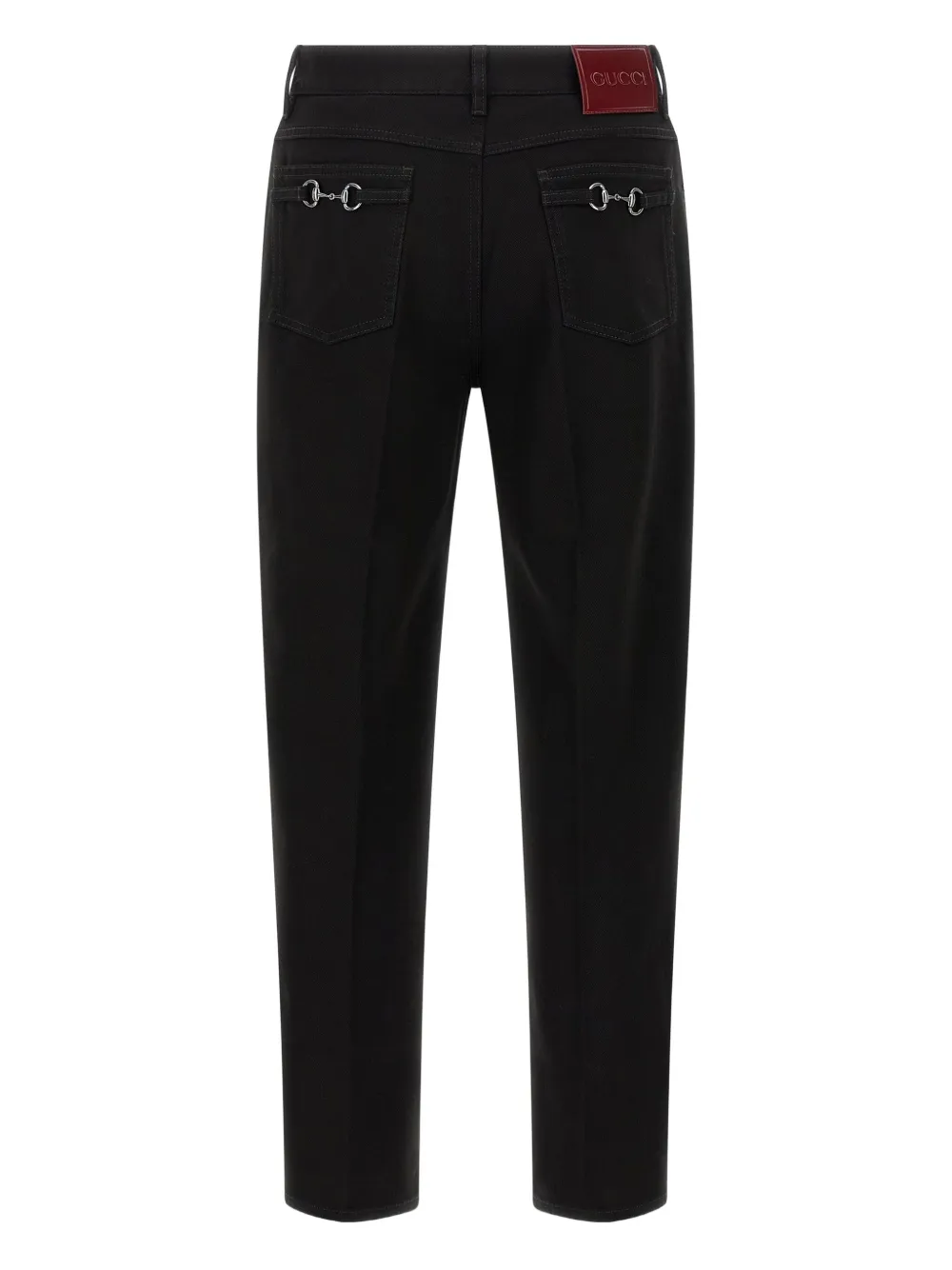 Gucci Morsetto cropped jeans - Zwart