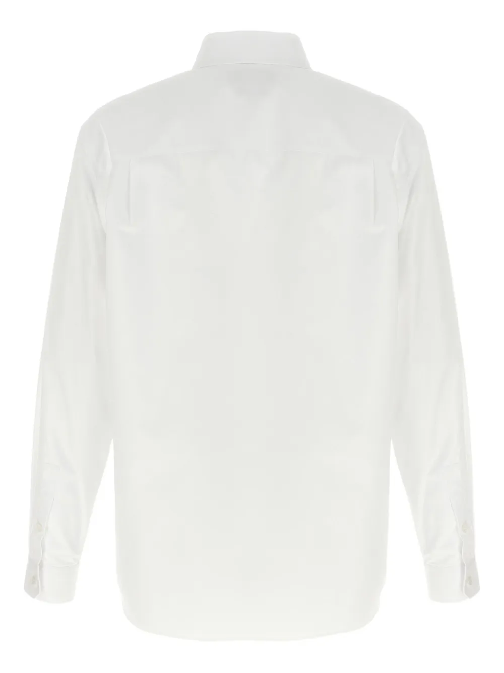 Gucci logo-embroidered poplin shirt - Wit