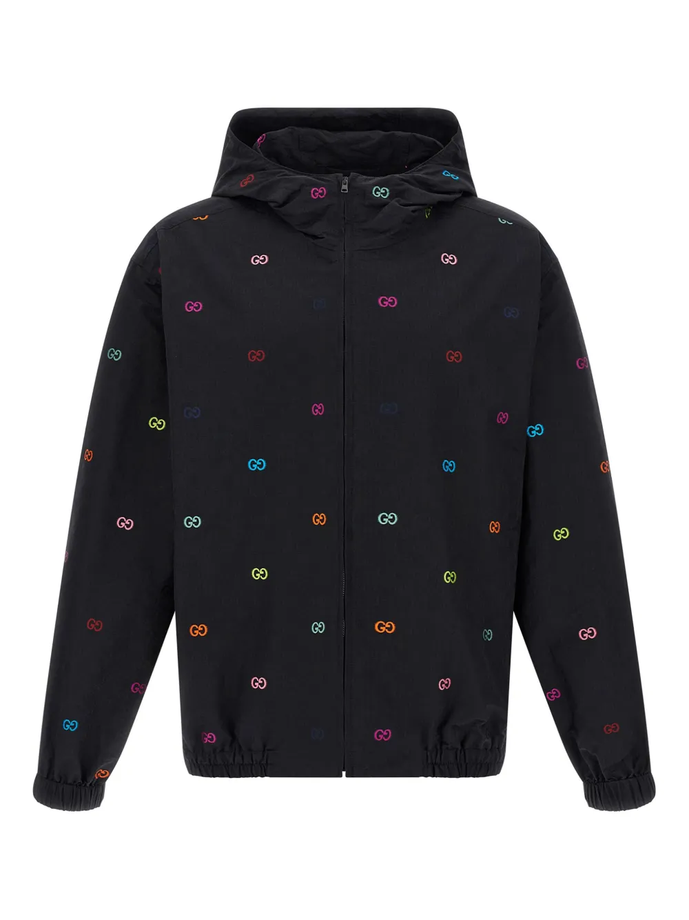 Gucci GG-pattern hooded jacket | Black | Image 1