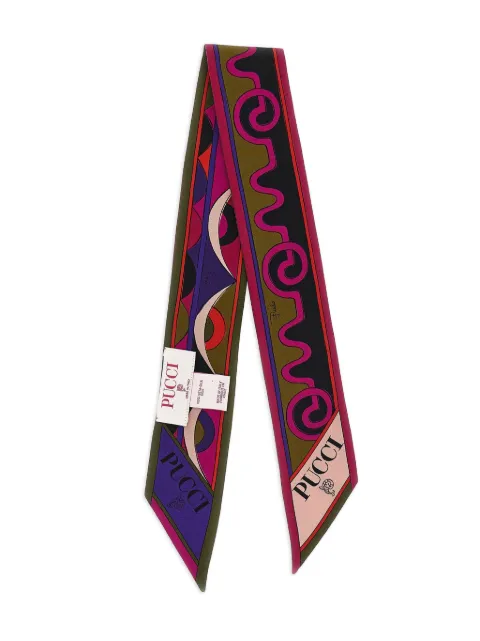 PUCCI mascada de seda estilo bandeau