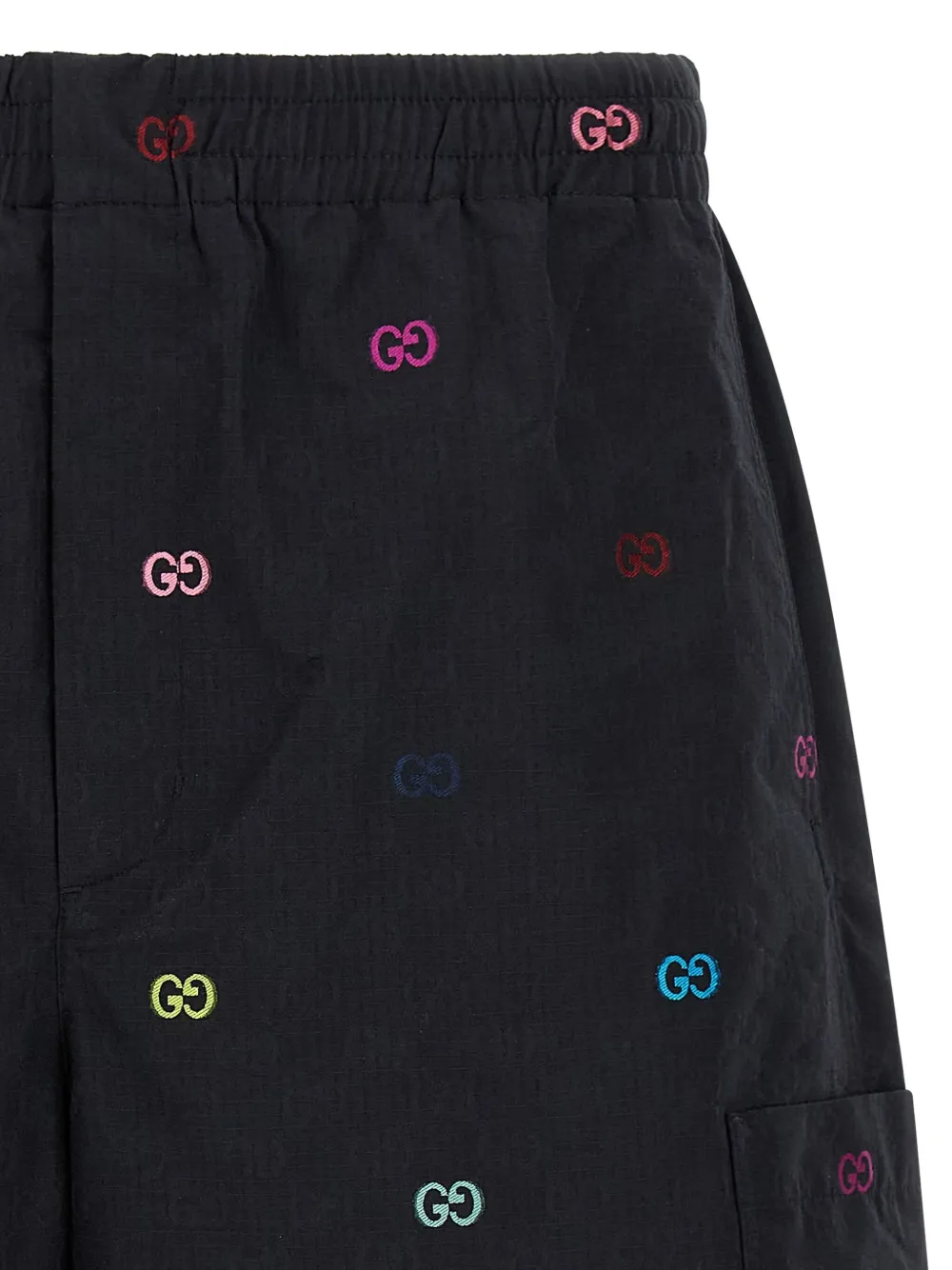 Gucci Gg Ripstop Bermuda Shorts In Black