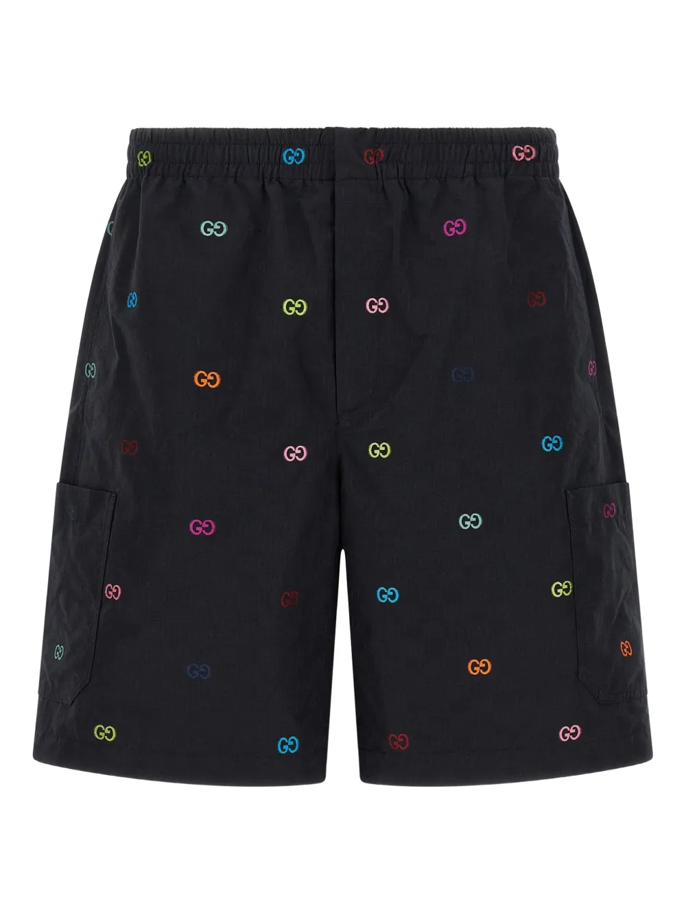Gucci Gg Ripstop Bermuda Shorts In Black