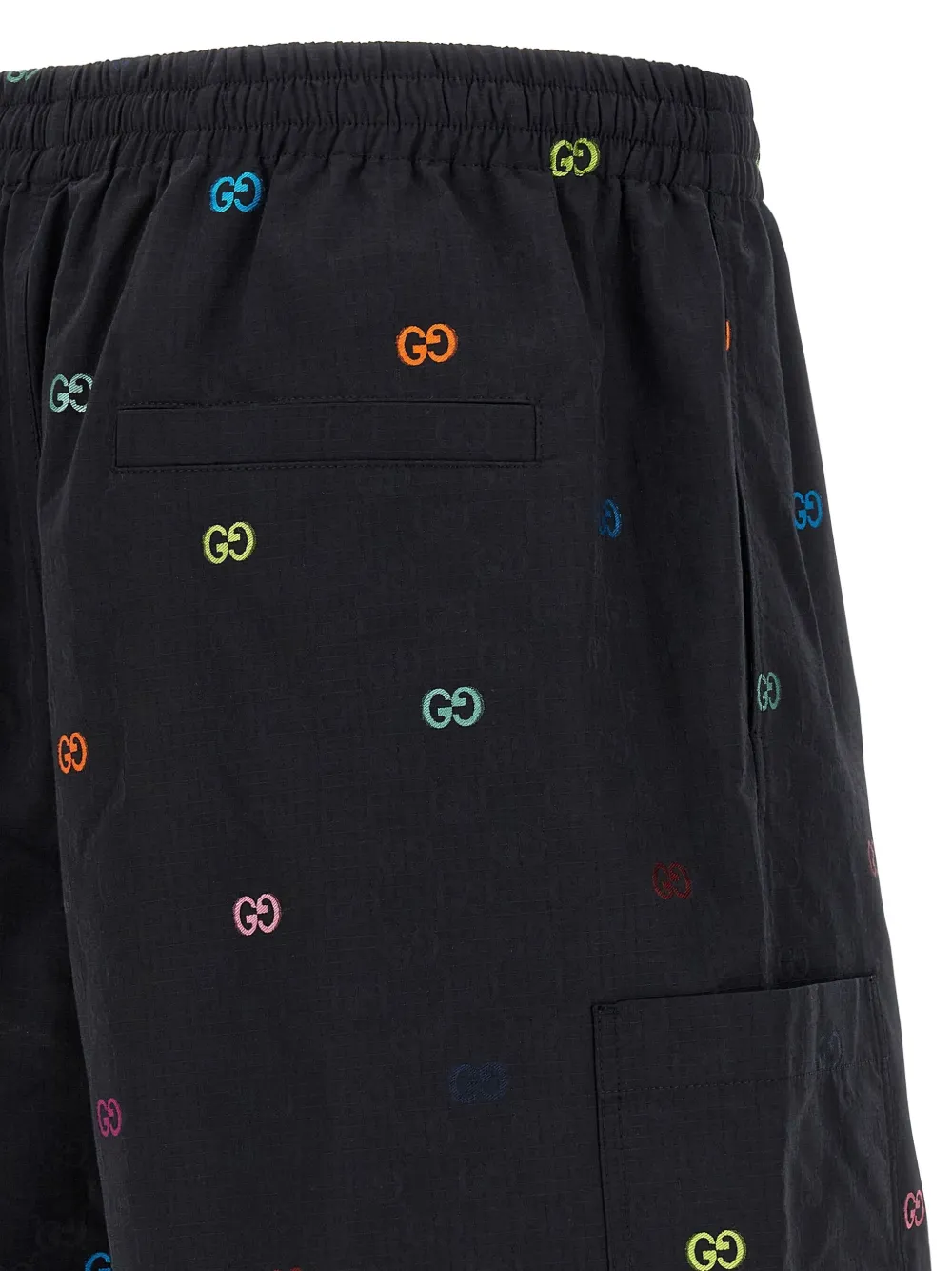 Gucci Gg Ripstop Bermuda Shorts In Black