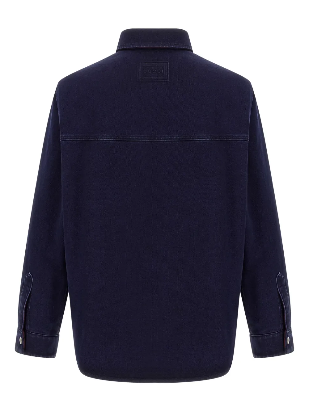 Gucci long-sleeved denim shirt - Blauw