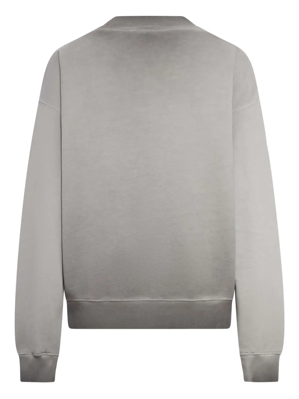 Off-white Crew Neck Cotton Sweatshirt With Degraded Effect In Neutral