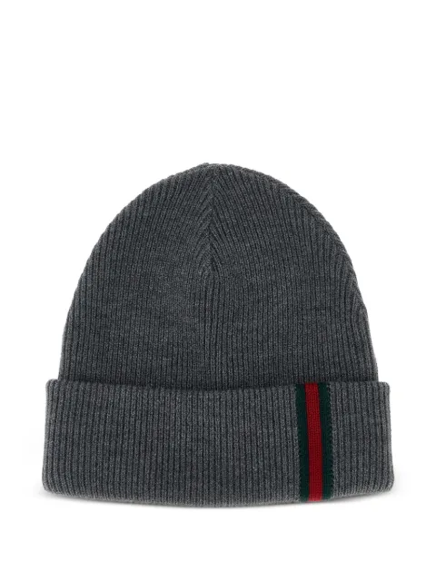 Gucci Web-stripe beanie