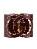 Gucci interlocking-G cut-out bangle - Red