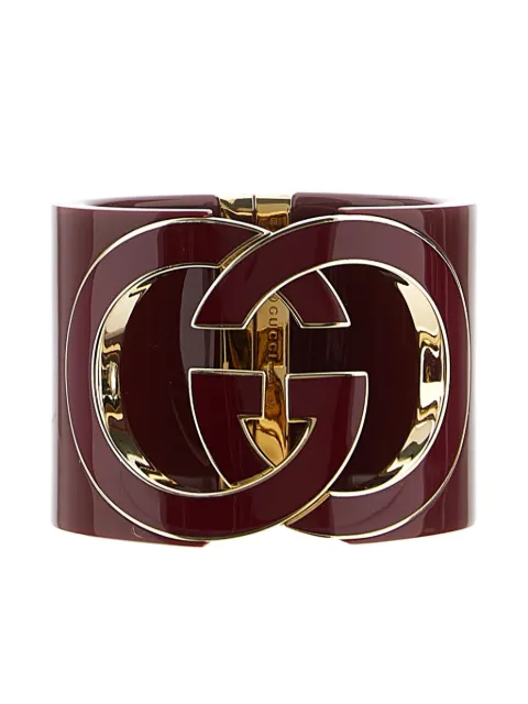 Gucci brazalete con motivo Interlocking G