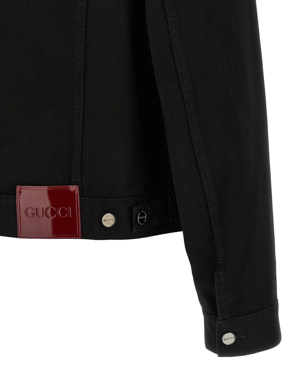 Gucci Horsebit Denim Jacket In Black