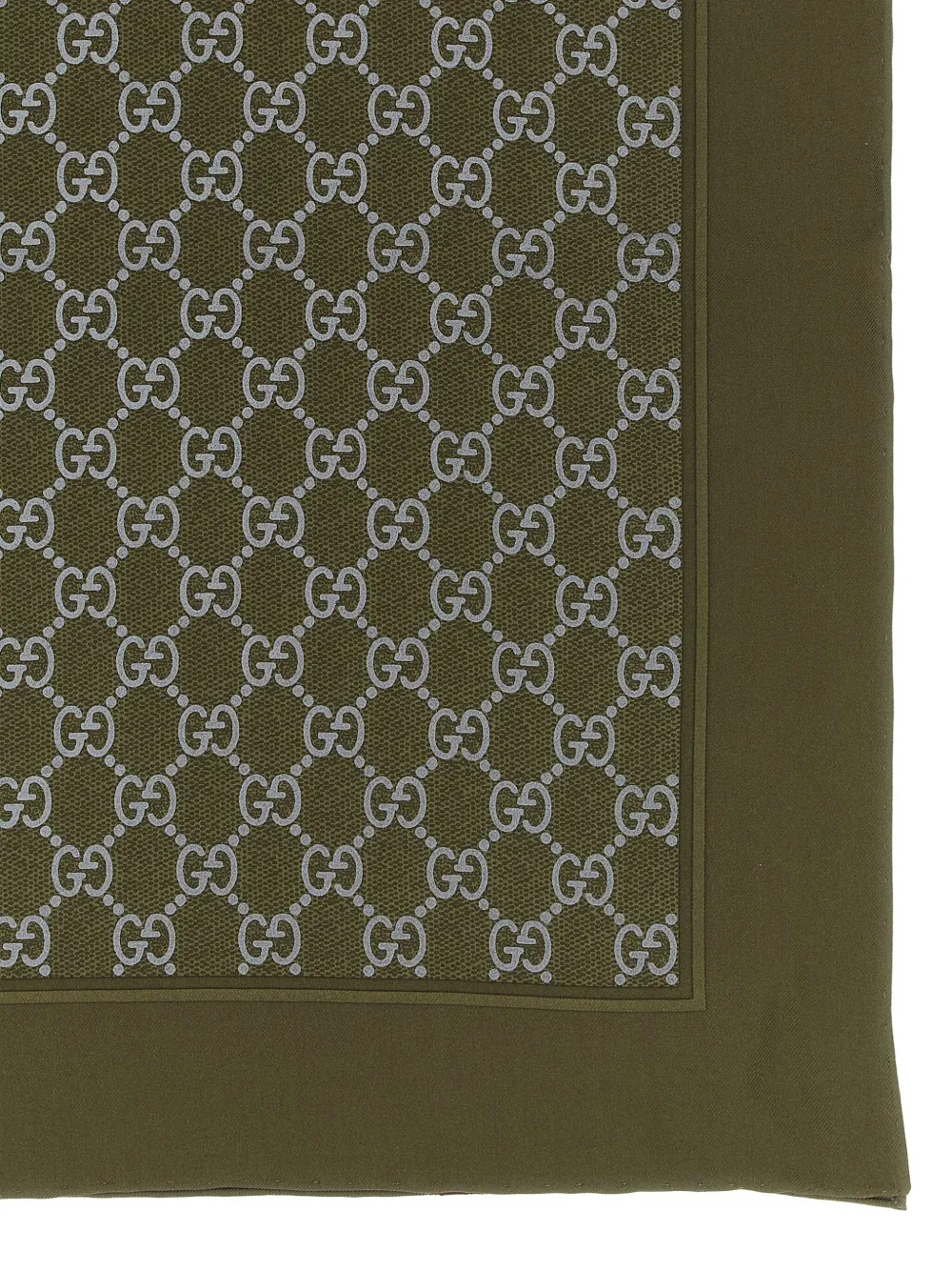 Gucci printed silk scarf - Groen