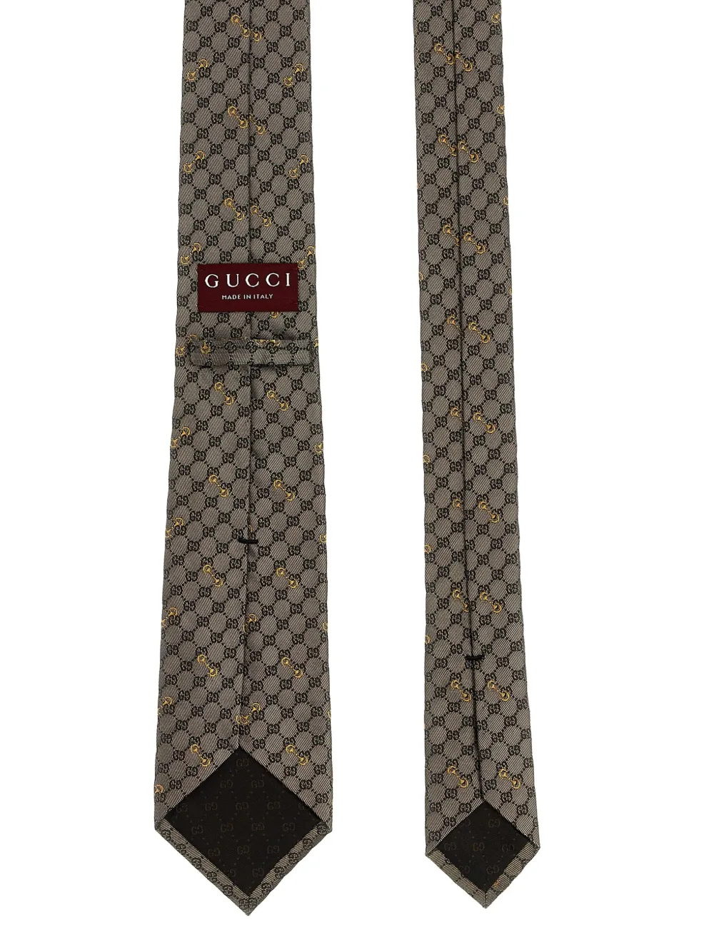 Gucci Gg Silk Tie In Green