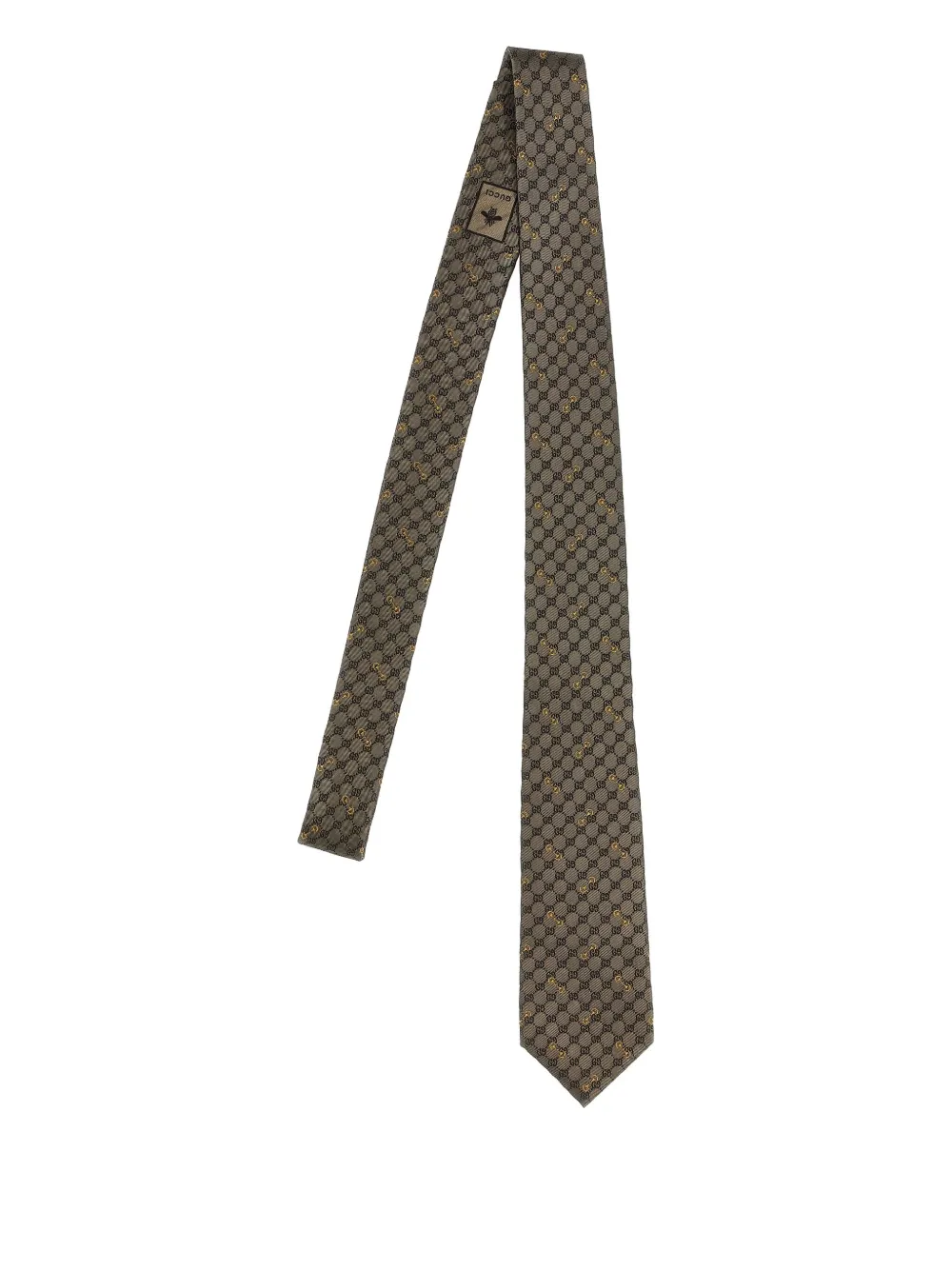 Gucci Gg Silk Tie In Green