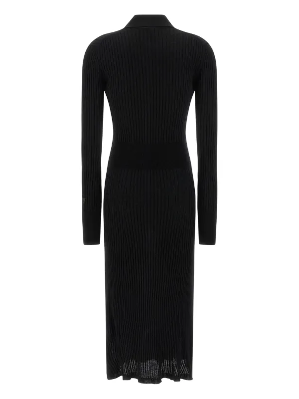 FENDI Essential ribbed-knit Dress | Black | FARFETCH JO