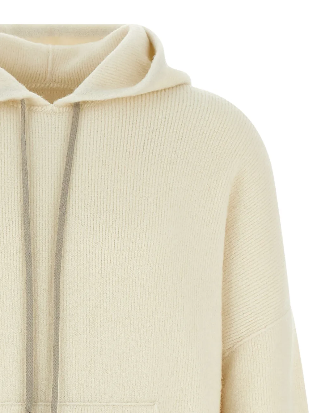 Rick Owens Hun hoodie met kangeroe zak Wit