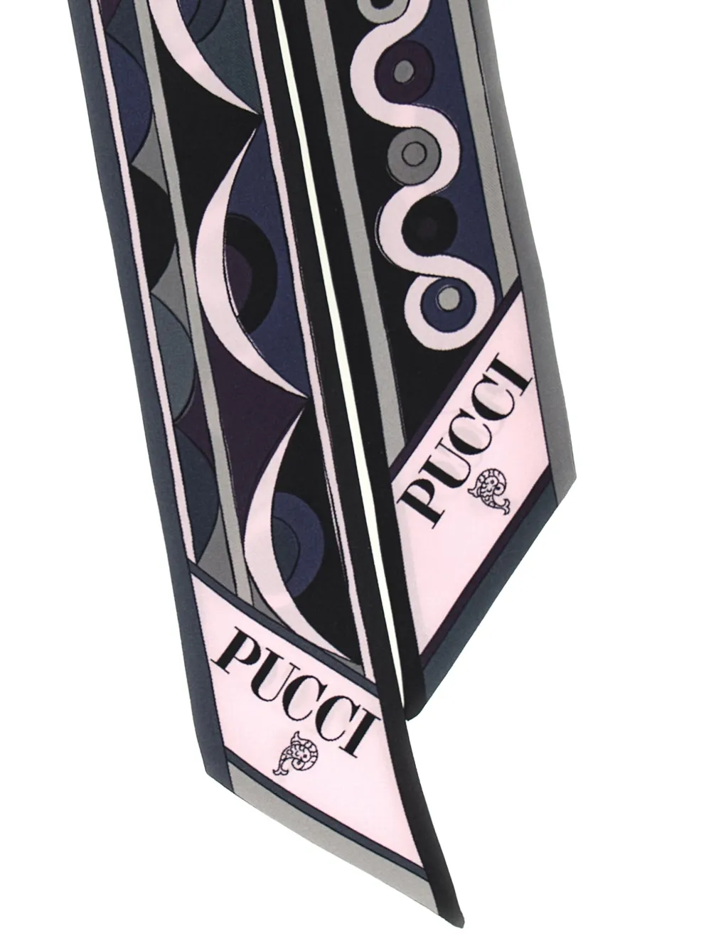 Pucci Patterned Fantasy Bandeau Scarf In Black