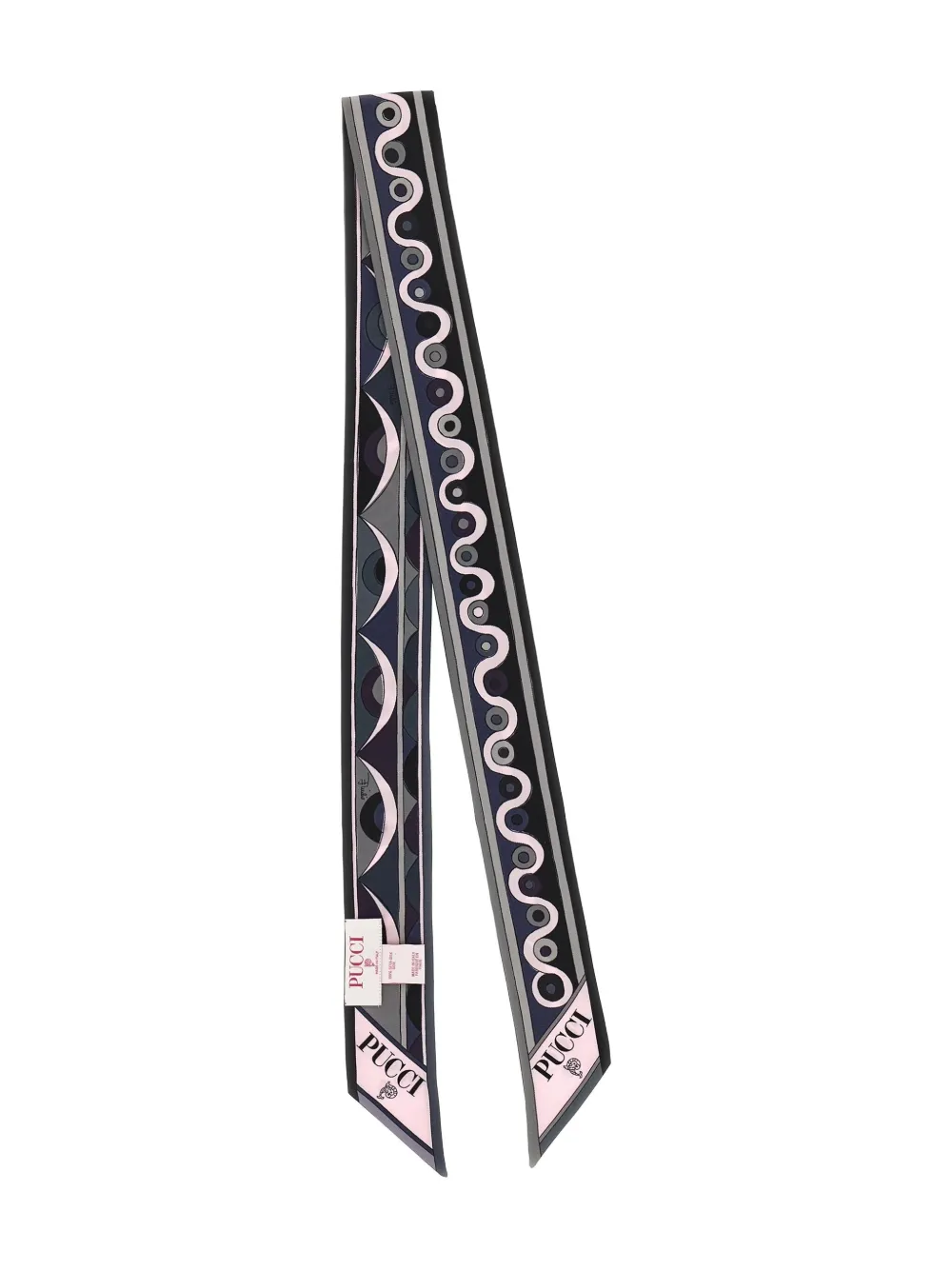 Pucci Patterned Fantasy Bandeau Scarf In Black