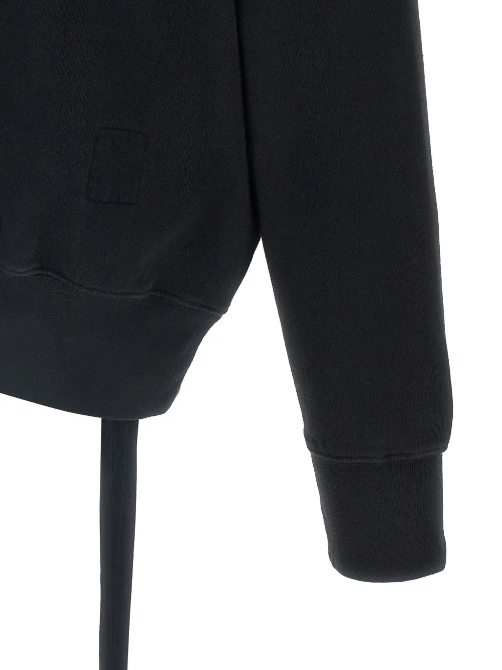 Rick Owens DRKSHDW Hoodie met tekst Zwart