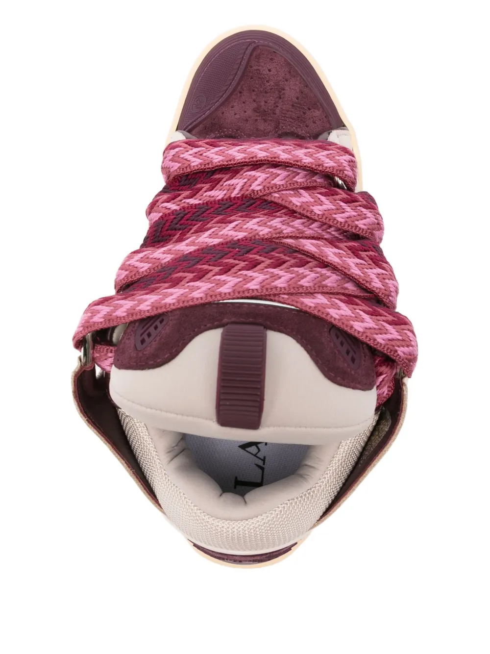 Lanvin Curb sneakers met uitgesneden details Rood