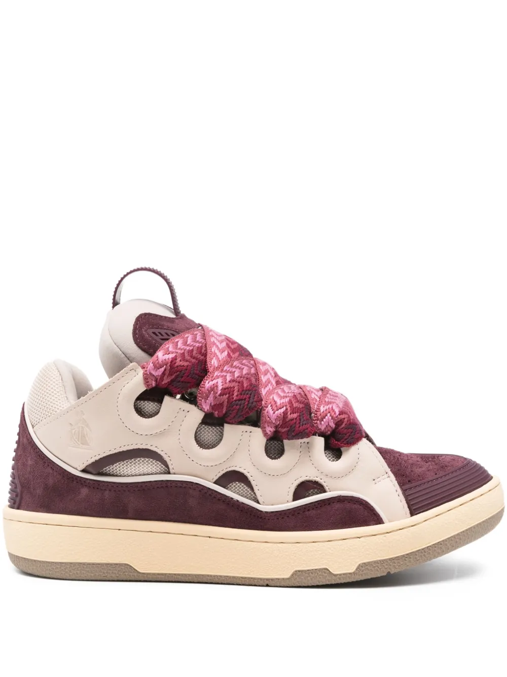 Lanvin Curb sneakers met uitgesneden details Rood