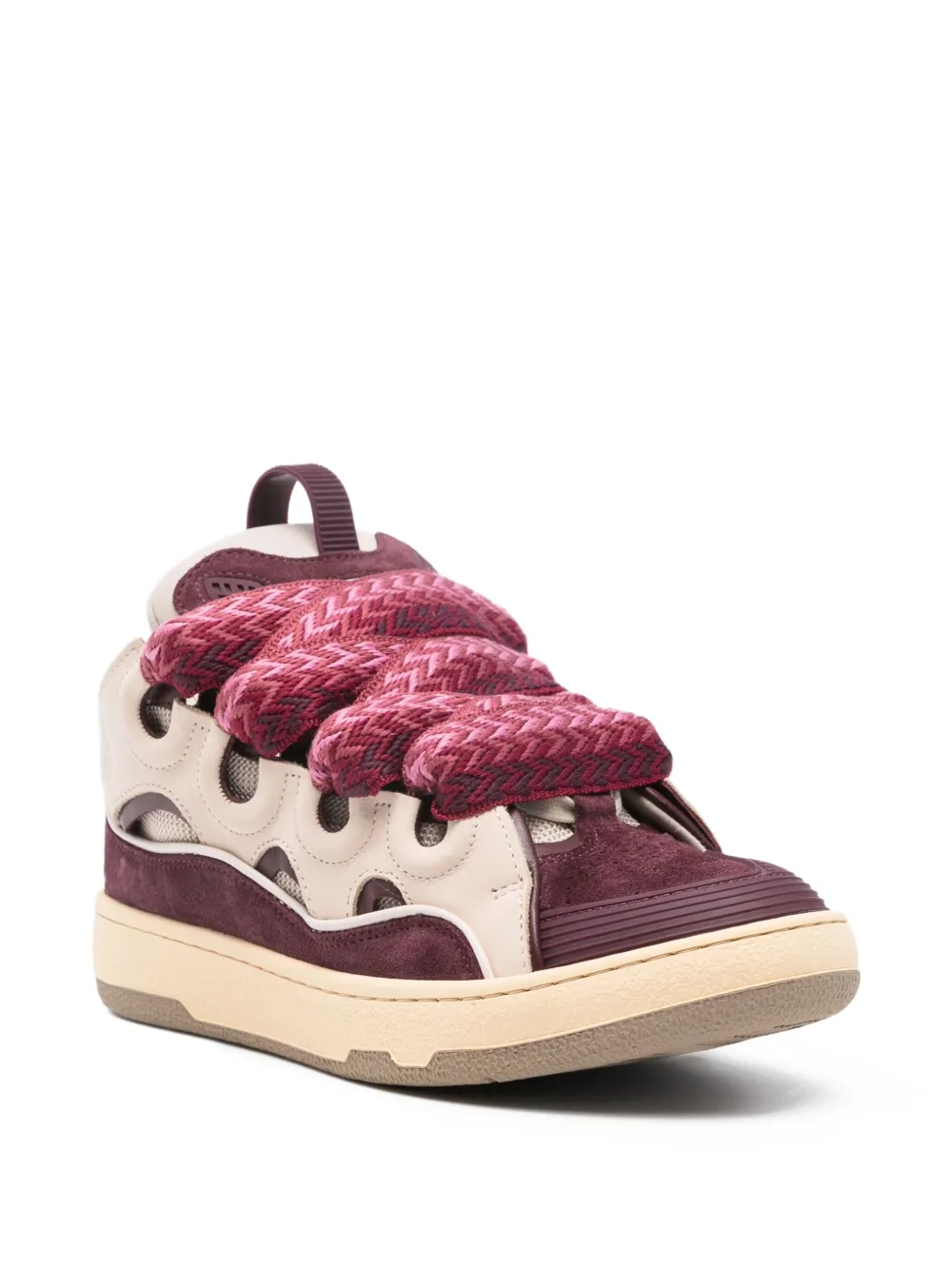 Lanvin Curb sneakers met uitgesneden details - Rood