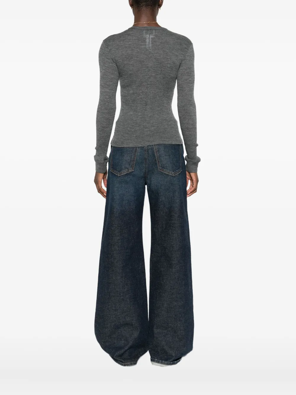Forte Forte Crew Neck Sweater In Gray